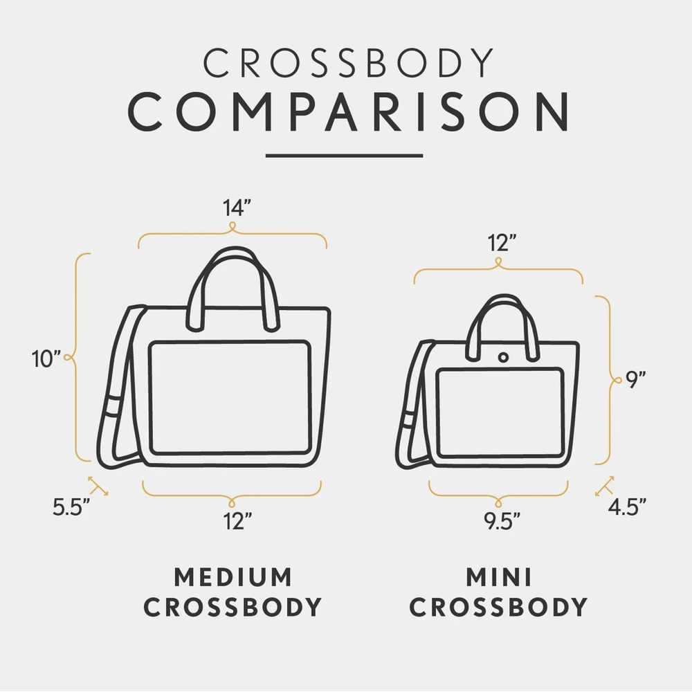 Portland Leather Goods Medium Crossbody Tote - Picture 3 of 12